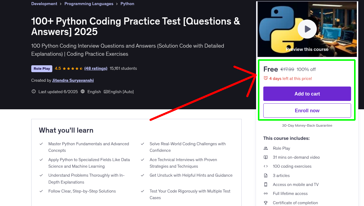 100+ Python Coding Practice Test [Questions & Answers] 2025