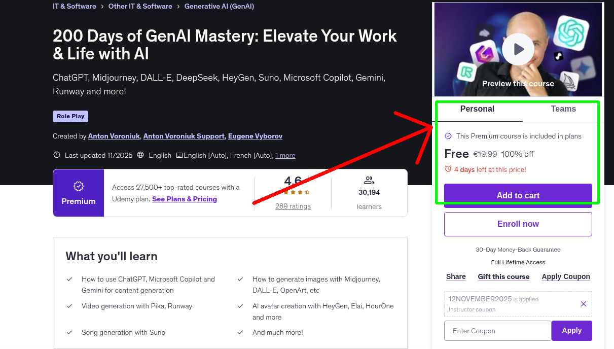 200 Days of GenAI Mastery: Elevate Your Work & Life with AI