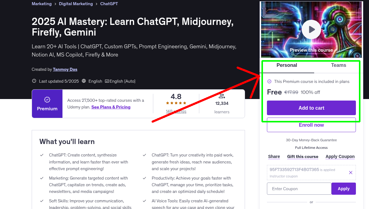 2025 AI Mastery: Learn ChatGPT, Midjourney, Firefly, Gemini