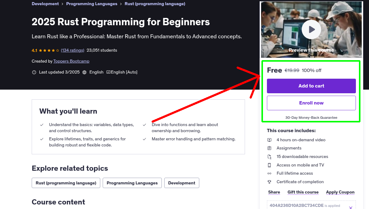 2025 Rust Programming for Beginners