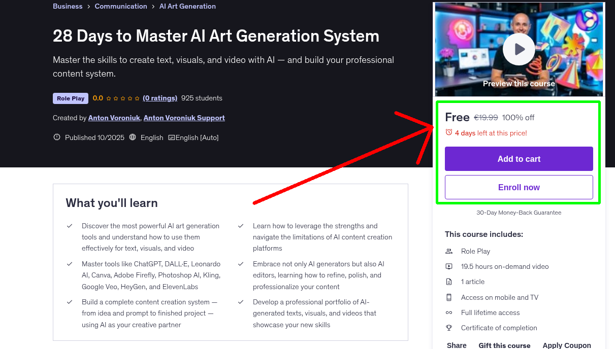 28 Days to Master AI Art Generation System
