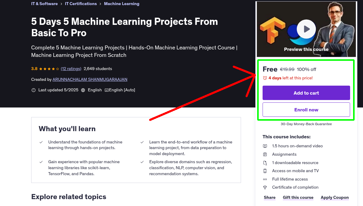 5 Days 5 Machine Learning Projects From Basic To Pro