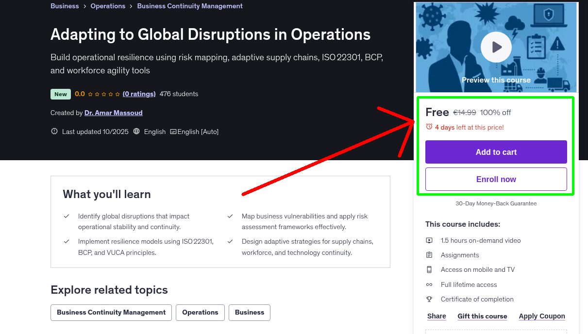 Adapting to Global Disruptions in Operations