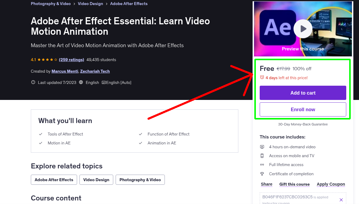 Adobe After Effect Essential: Learn Video Motion Animation