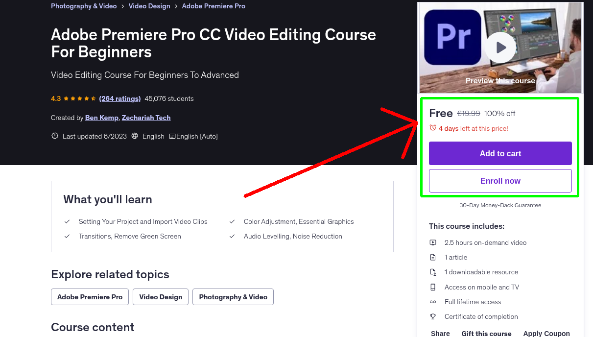 Adobe Premiere Pro CC Video Editing Course For Beginners
