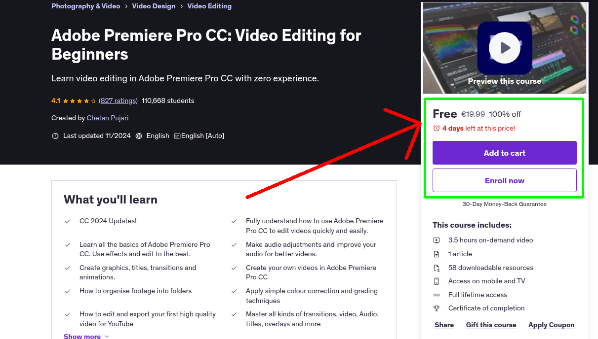 Adobe Premiere Pro CC: Video Editing for Beginners
