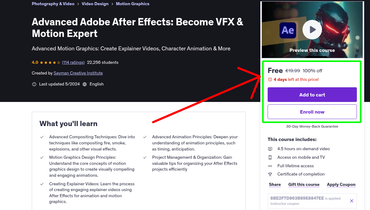 Advanced Adobe After Effects: Become VFX & Motion Expert