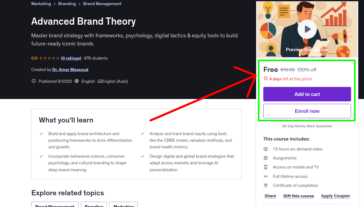 Advanced Brand Theory