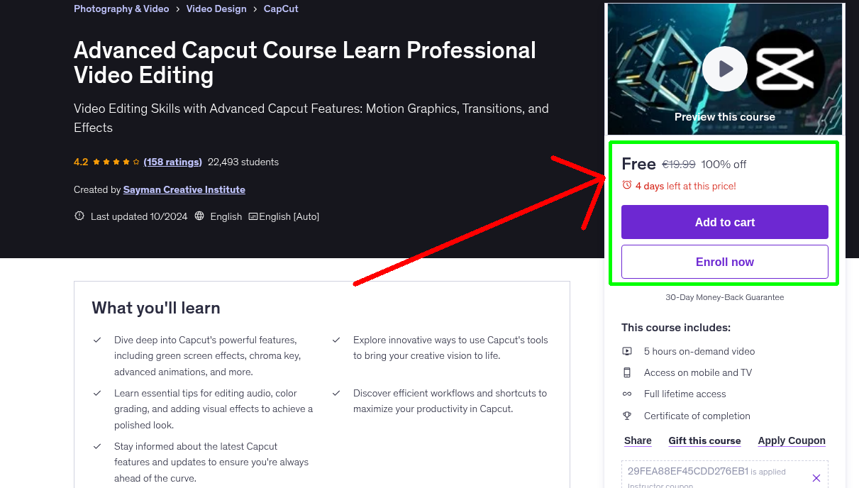 Advanced Capcut Course Learn Professional Video Editing