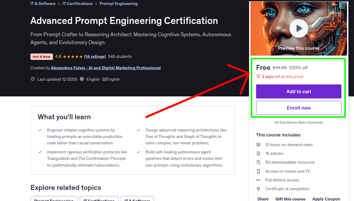 Advanced Prompt Engineering Certification