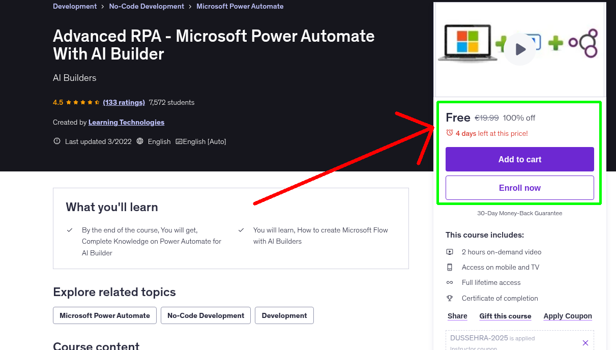 Advanced RPA - Microsoft Power Automate With AI Builder