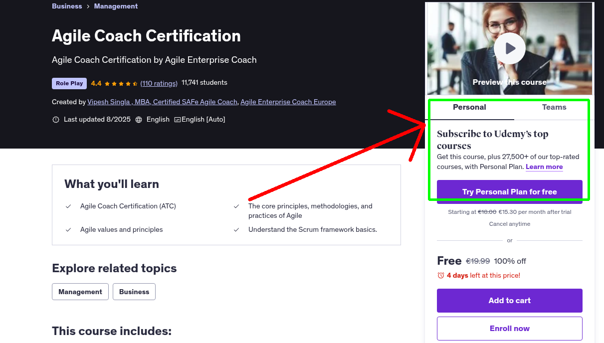 Agile Coach Certification