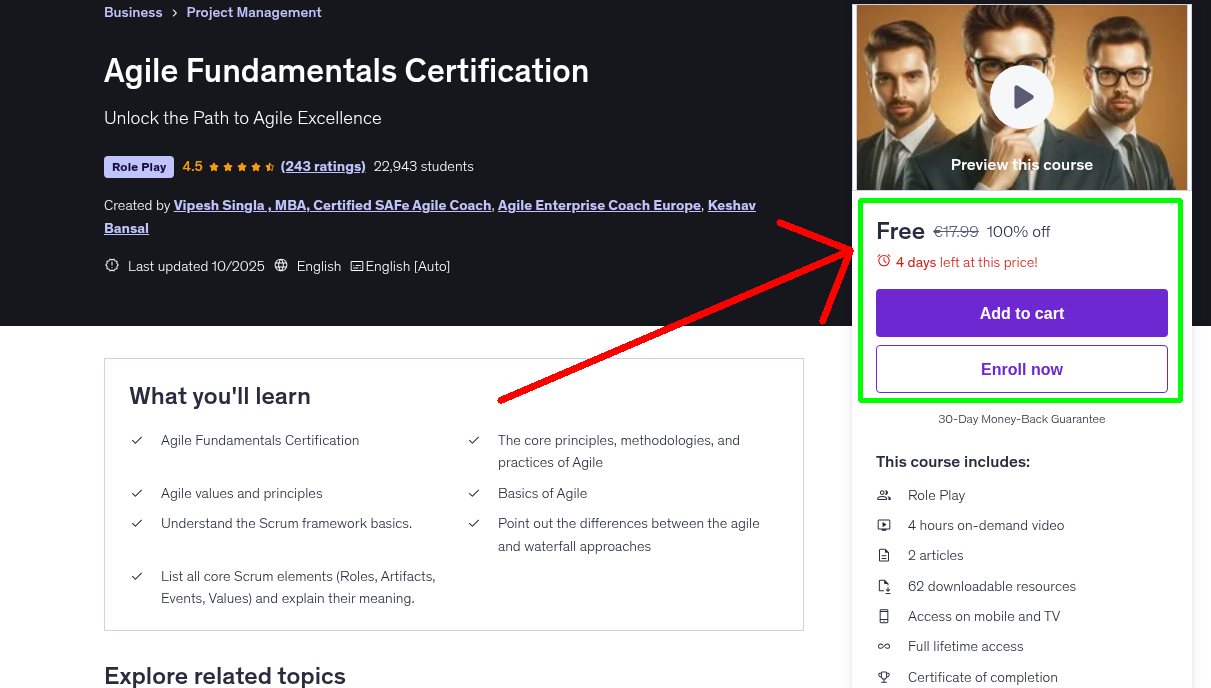 Agile Fundamentals Certification
