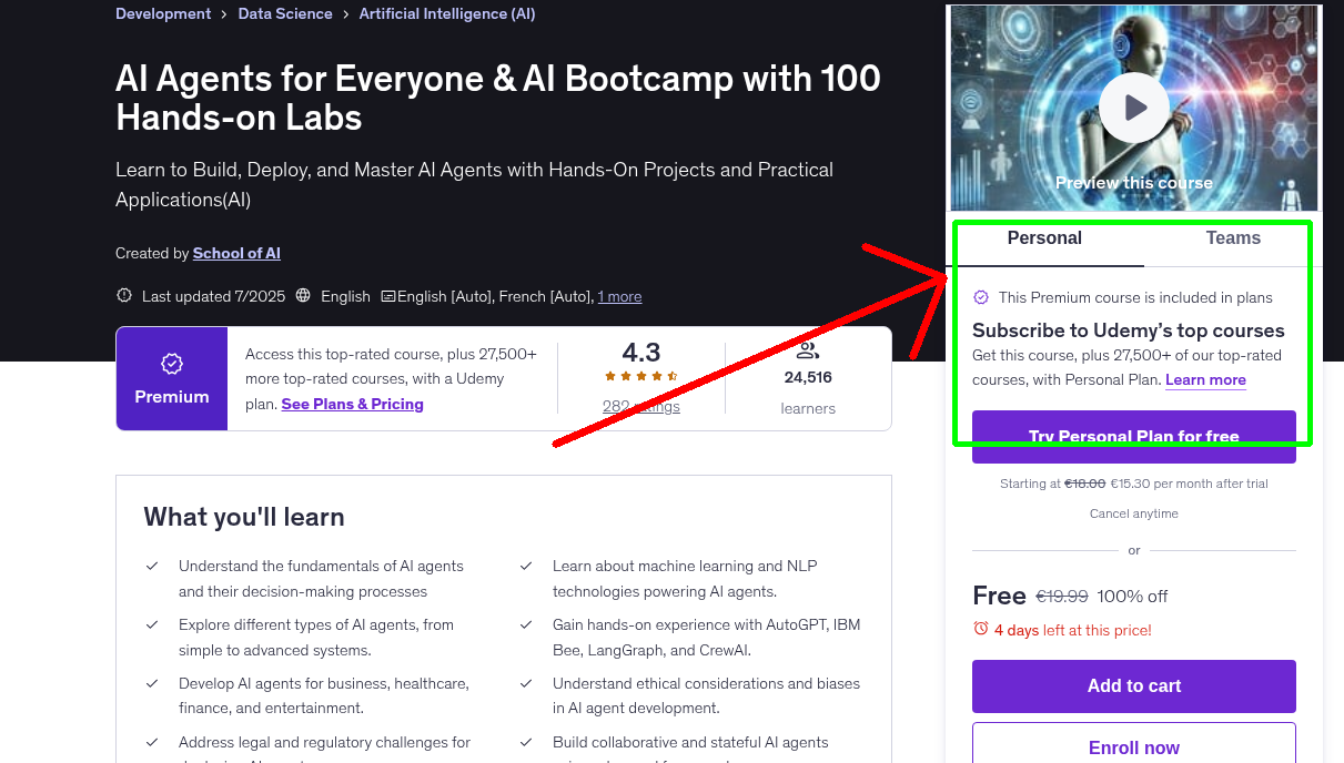 AI Agents for Everyone & AI Bootcamp with 100 Hands-on Labs