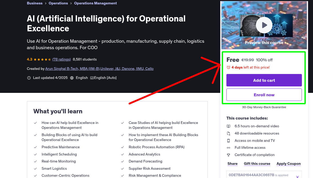 AI (Artificial Intelligence) for Operational Excellence