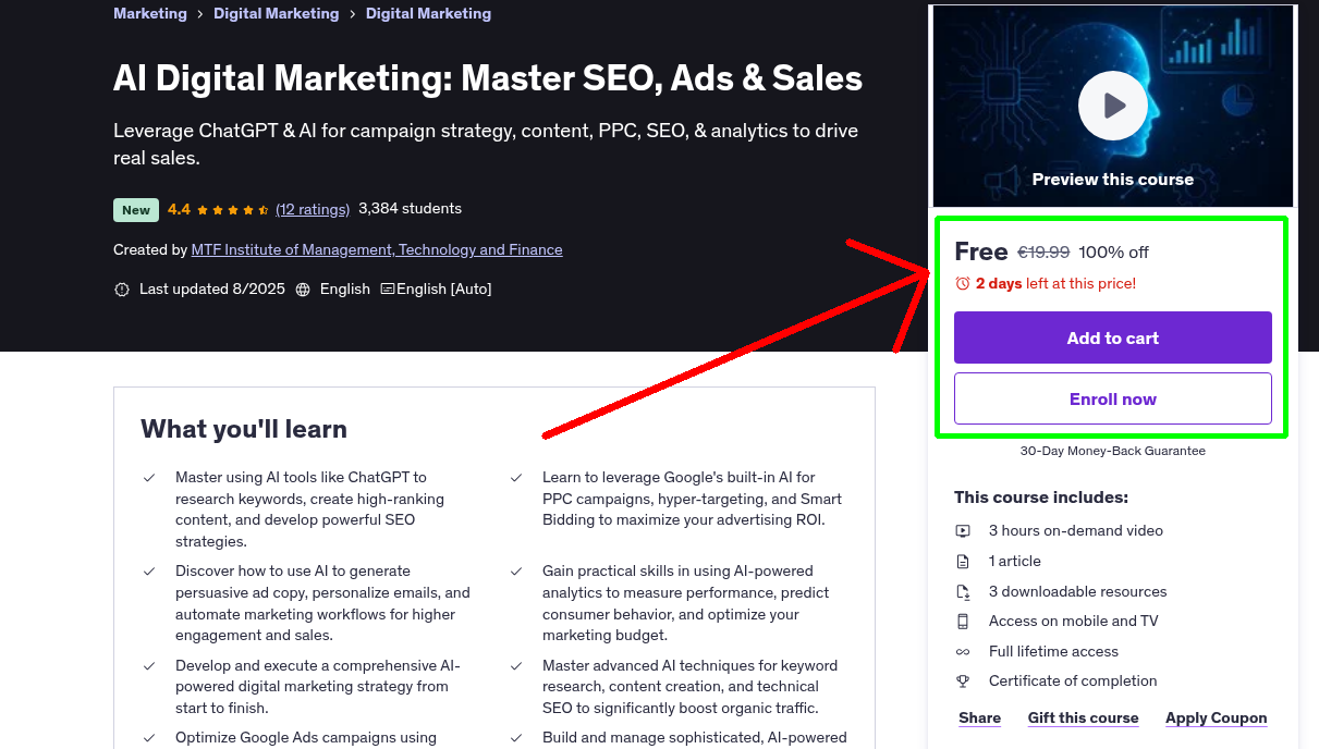 AI Digital Marketing: Master SEO, Ads & Sales