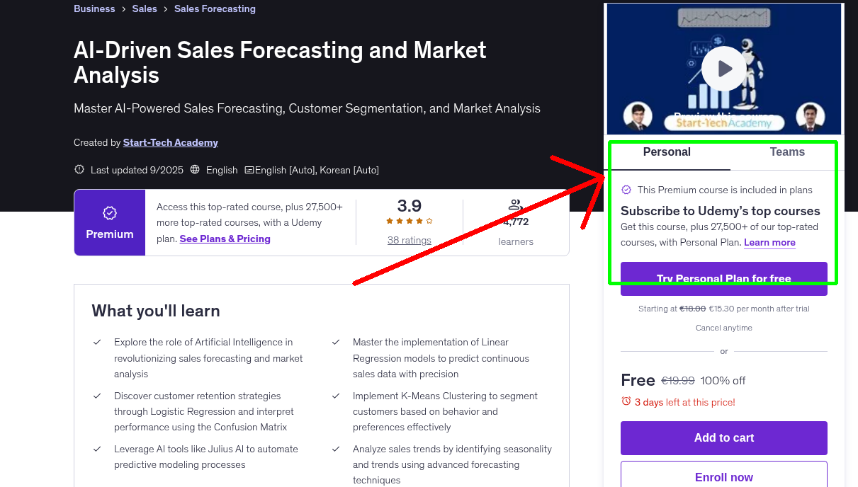 AI-Driven Sales Forecasting and Market Analysis