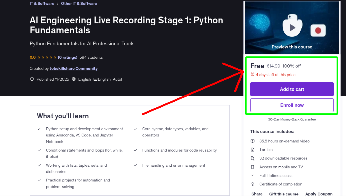 AI Engineering Live Recording Stage 1: Python Fundamentals