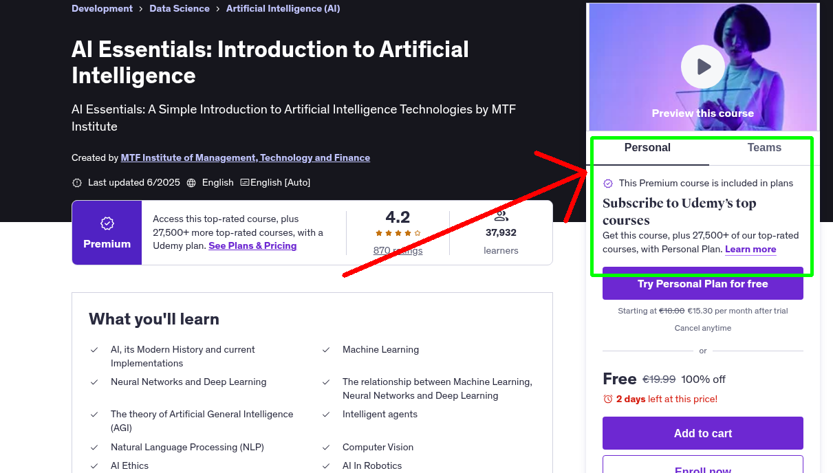 AI Essentials: Introduction to Artificial Intelligence