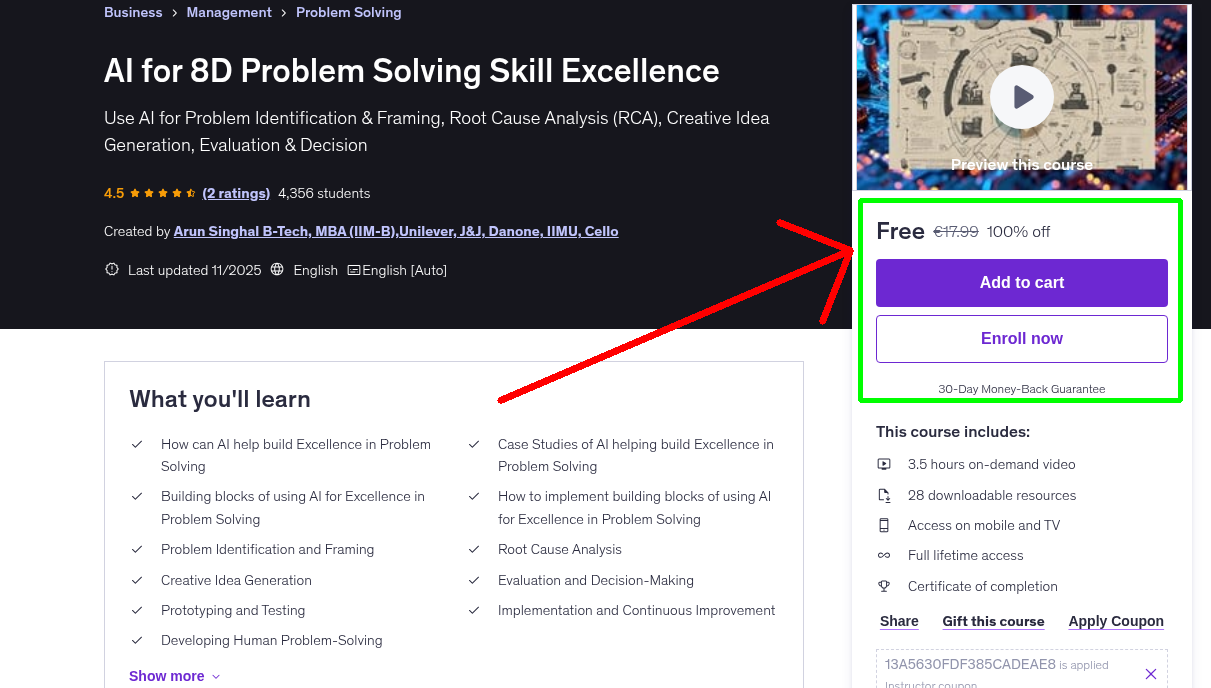 AI for 8D Problem Solving Skill Excellence