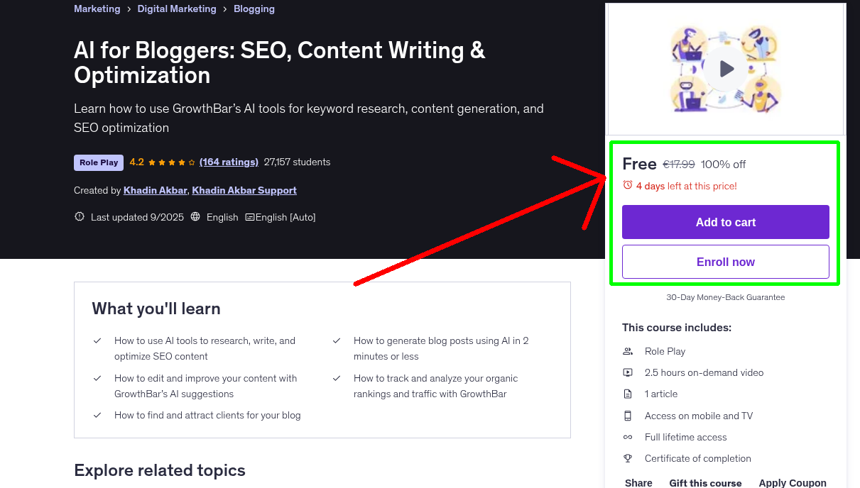 AI for Bloggers: SEO, Content Writing & Optimization