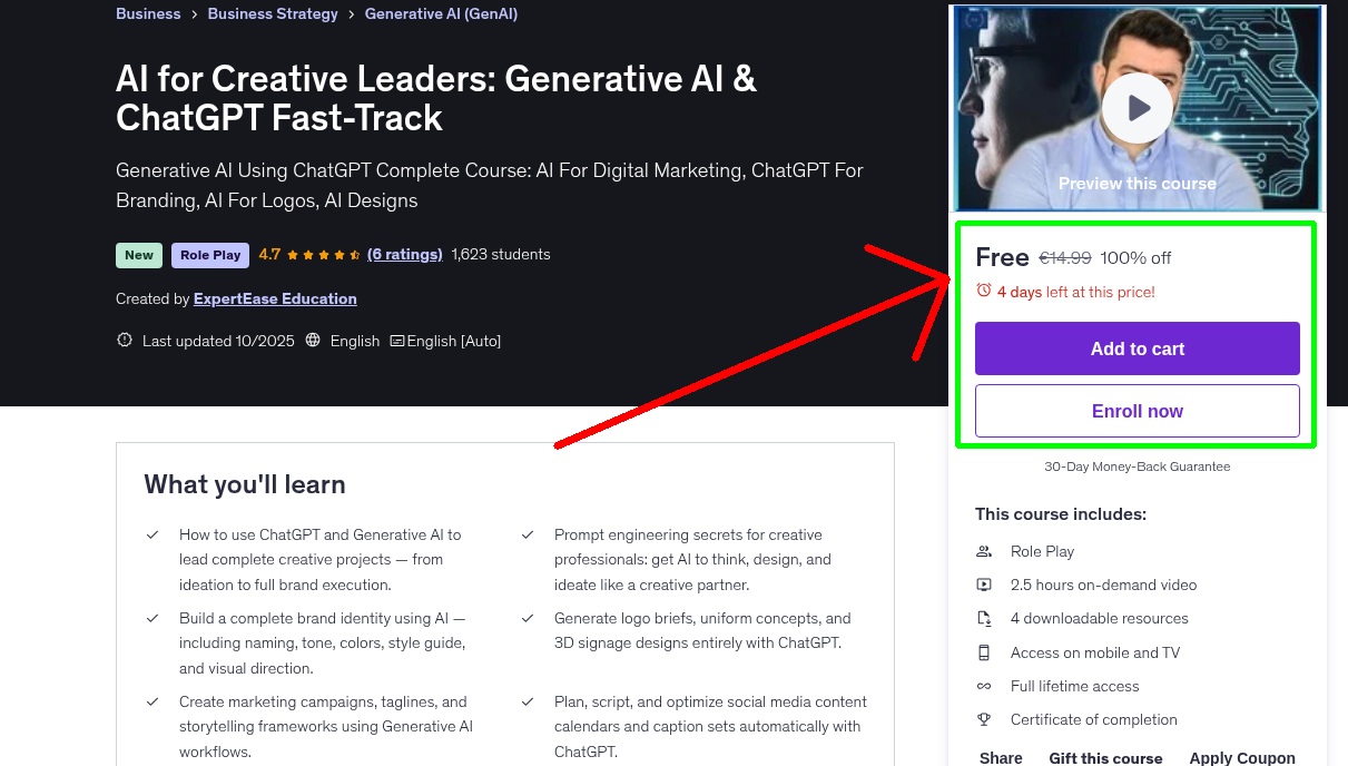 AI for Creative Leaders: Generative AI & ChatGPT Fast-Track