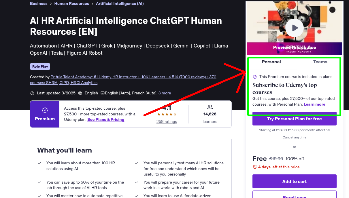 AI HR Artificial Intelligence ChatGPT Human Resources [EN]