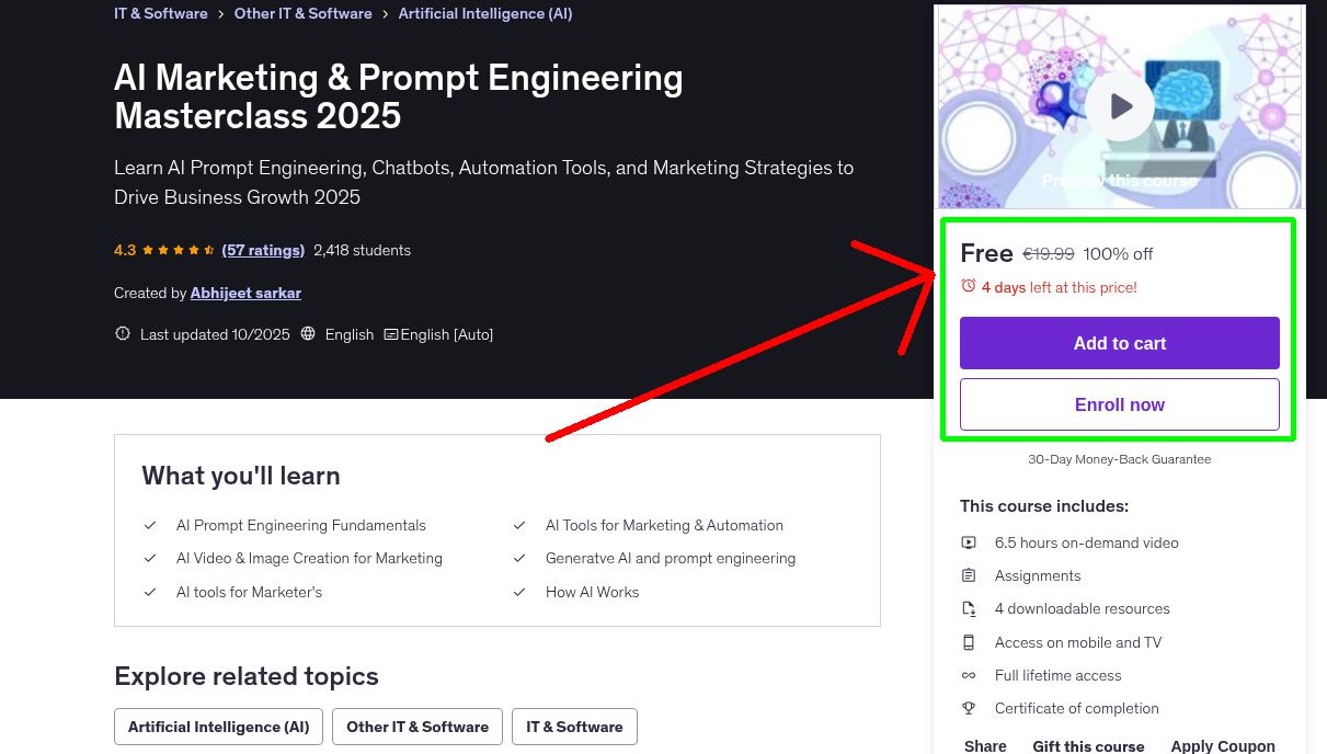 AI Marketing & Prompt Engineering Masterclass 2025