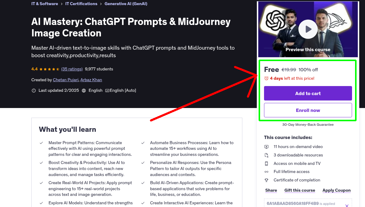 AI Mastery: ChatGPT Prompts & MidJourney Image Creation