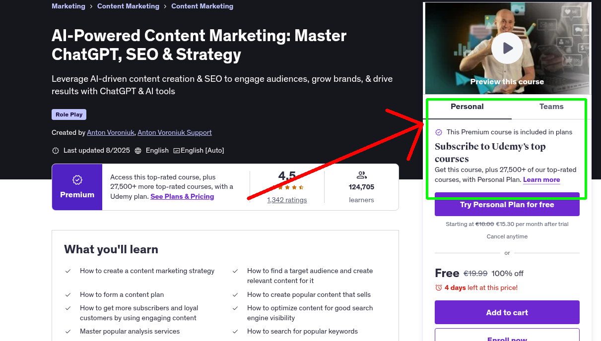 AI-Powered Content Marketing: Master ChatGPT, SEO & Strategy