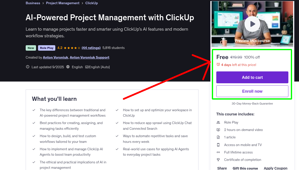 AI-Powered Project Management with ClickUp