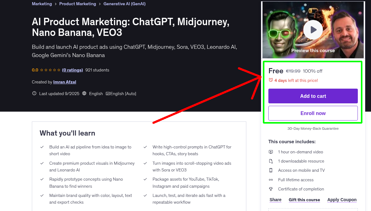 AI Product Marketing: ChatGPT, Midjourney, Nano Banana, VEO3