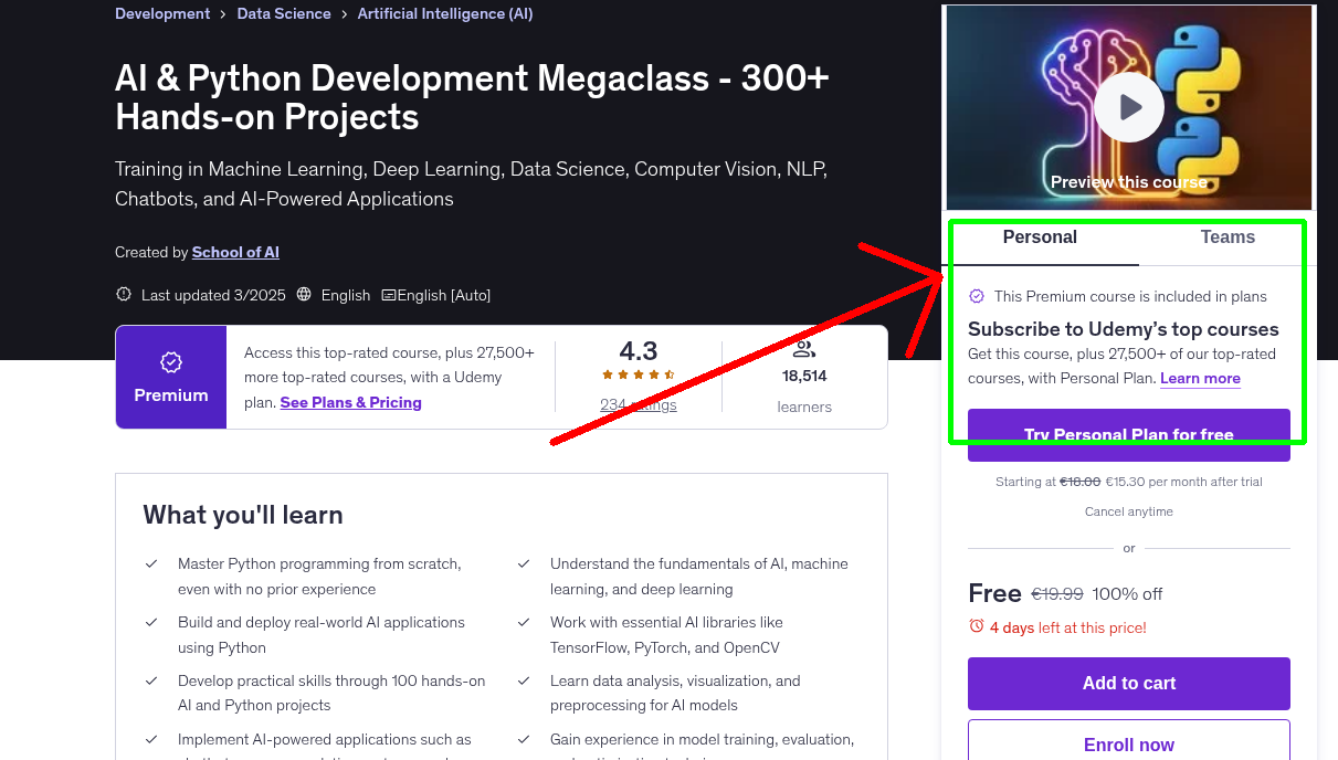 AI & Python Development Megaclass - 300+ Hands-on Projects