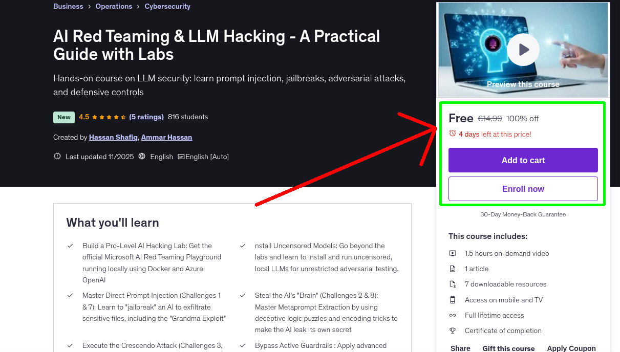 AI Red Teaming & LLM Hacking - A Practical Guide with Labs