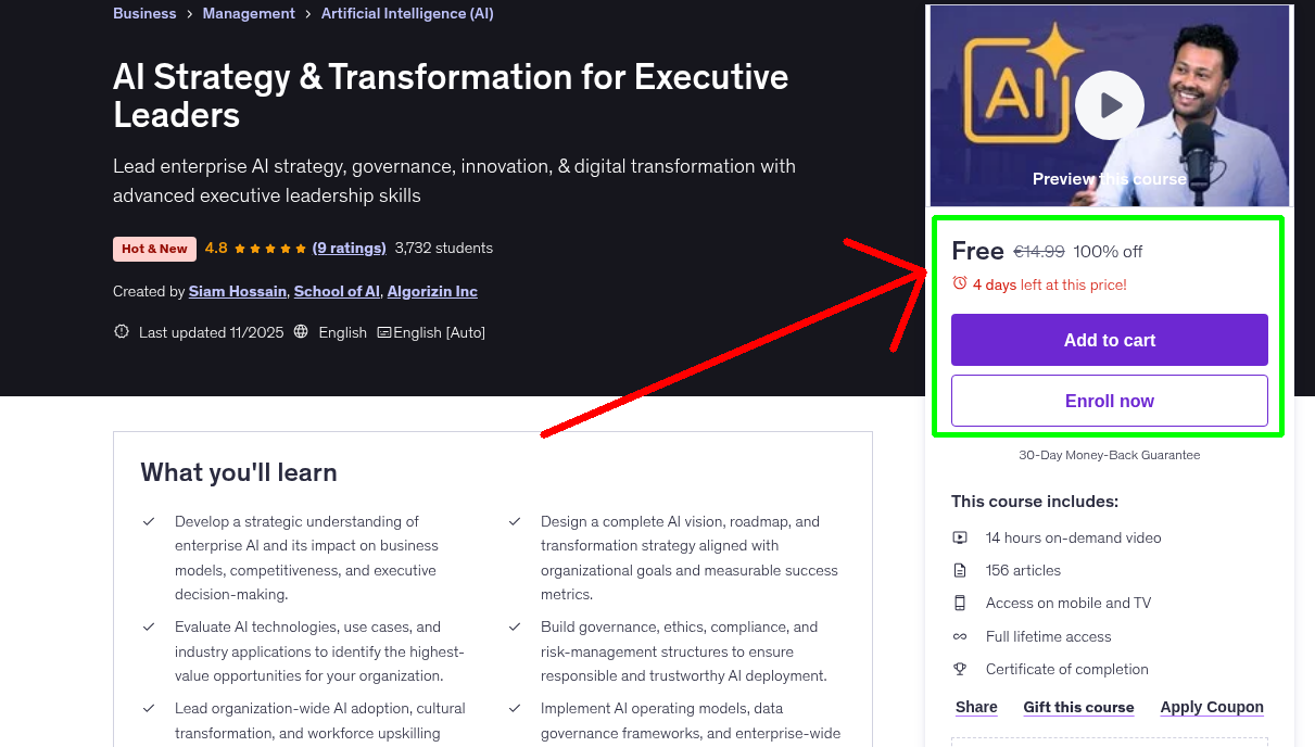 AI Strategy & Transformation for Executive Leaders