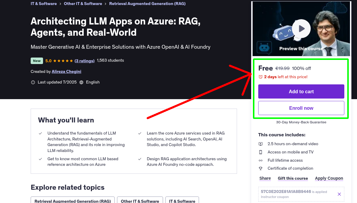 Architecting LLM Apps on Azure: RAG, Agents, and Real-World