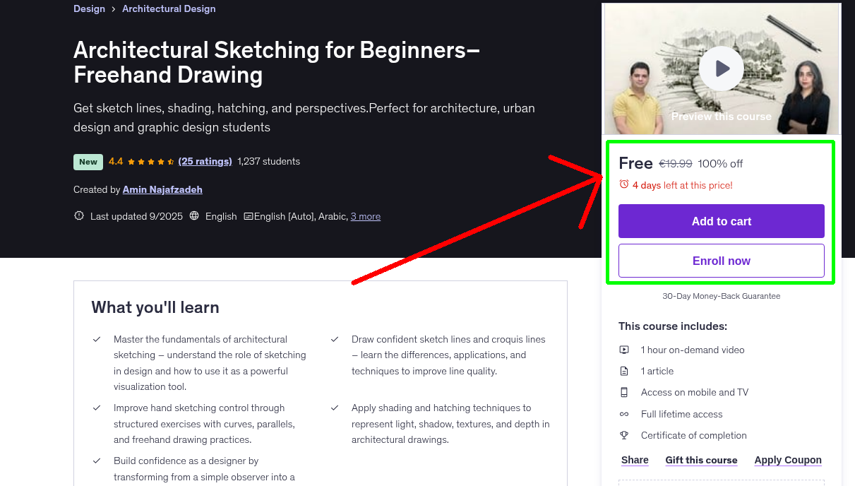 Architectural Sketching for Beginners–Freehand Drawing