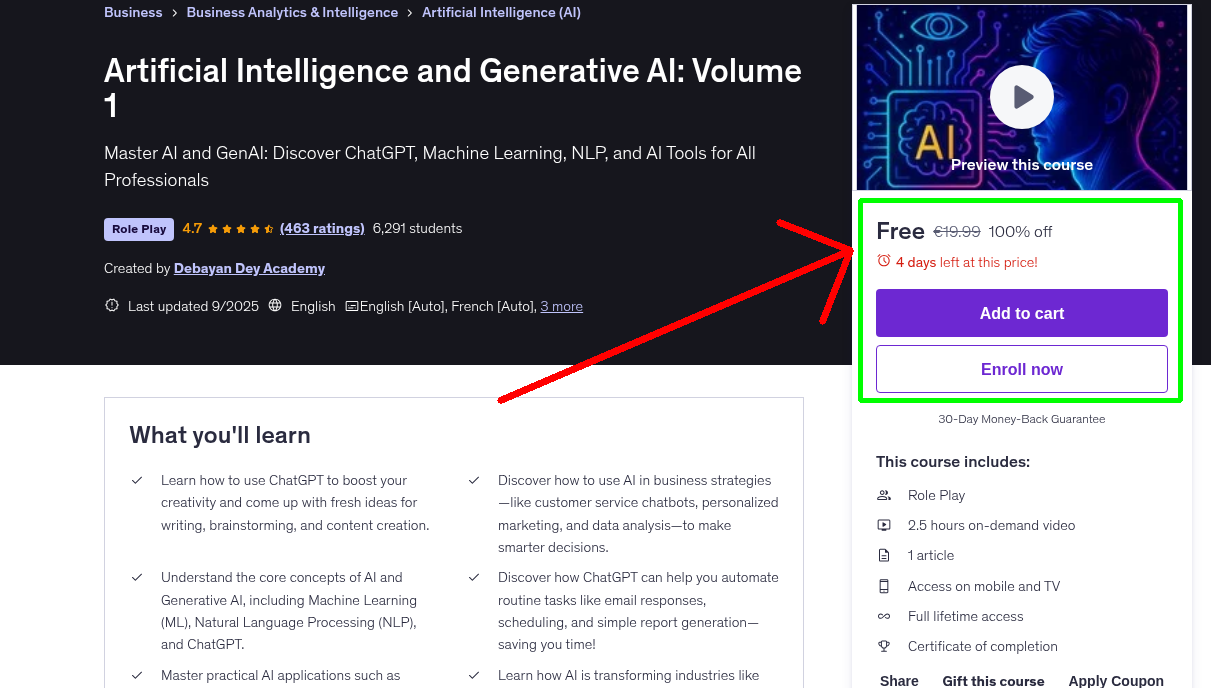 Artificial Intelligence and Generative AI: Volume 1