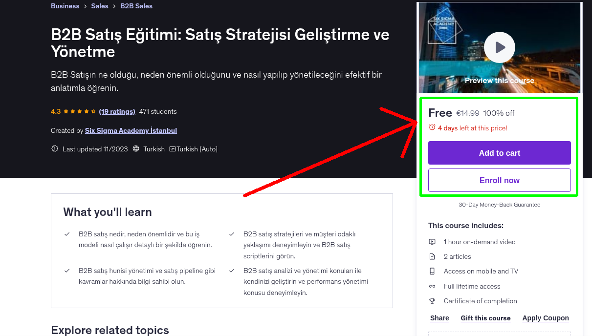 B2B Satış Eğitimi: Satış Stratejisi Geliştirme ve Yönetme