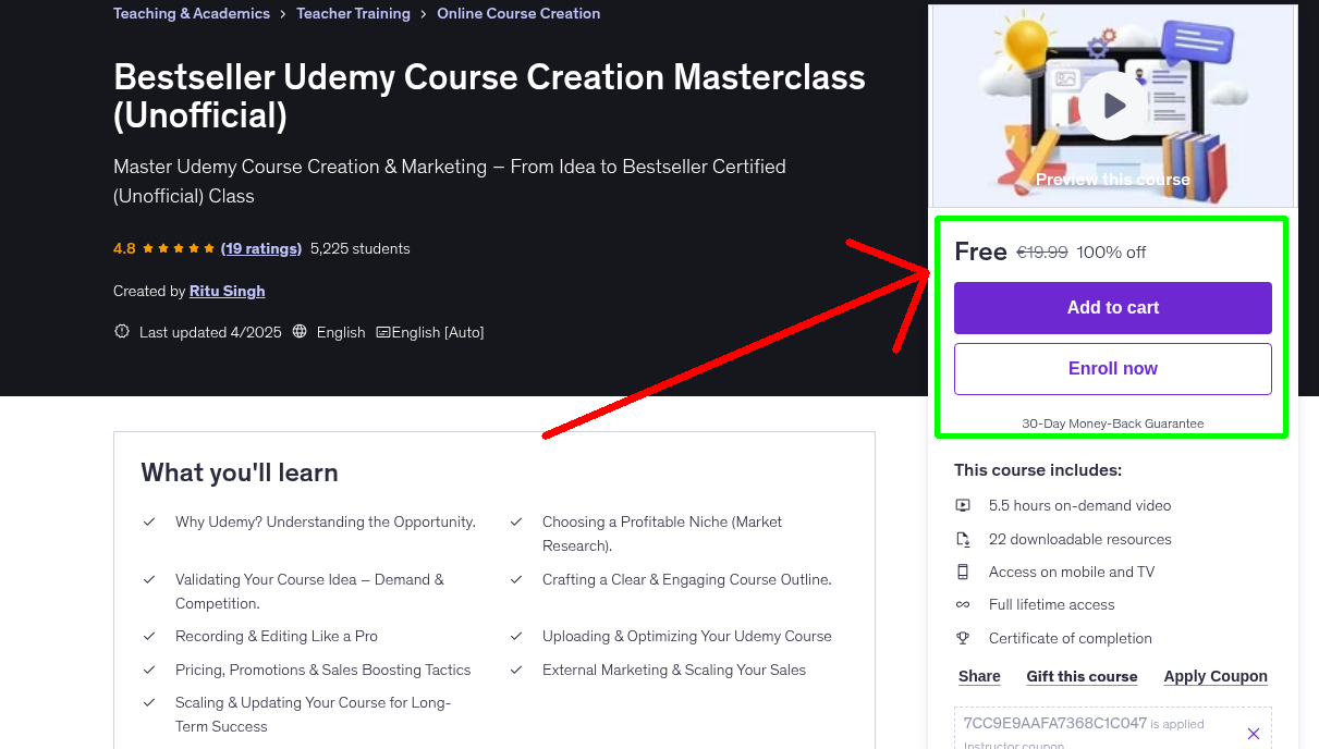 Bestseller Udemy Course Creation Masterclass (Unofficial)