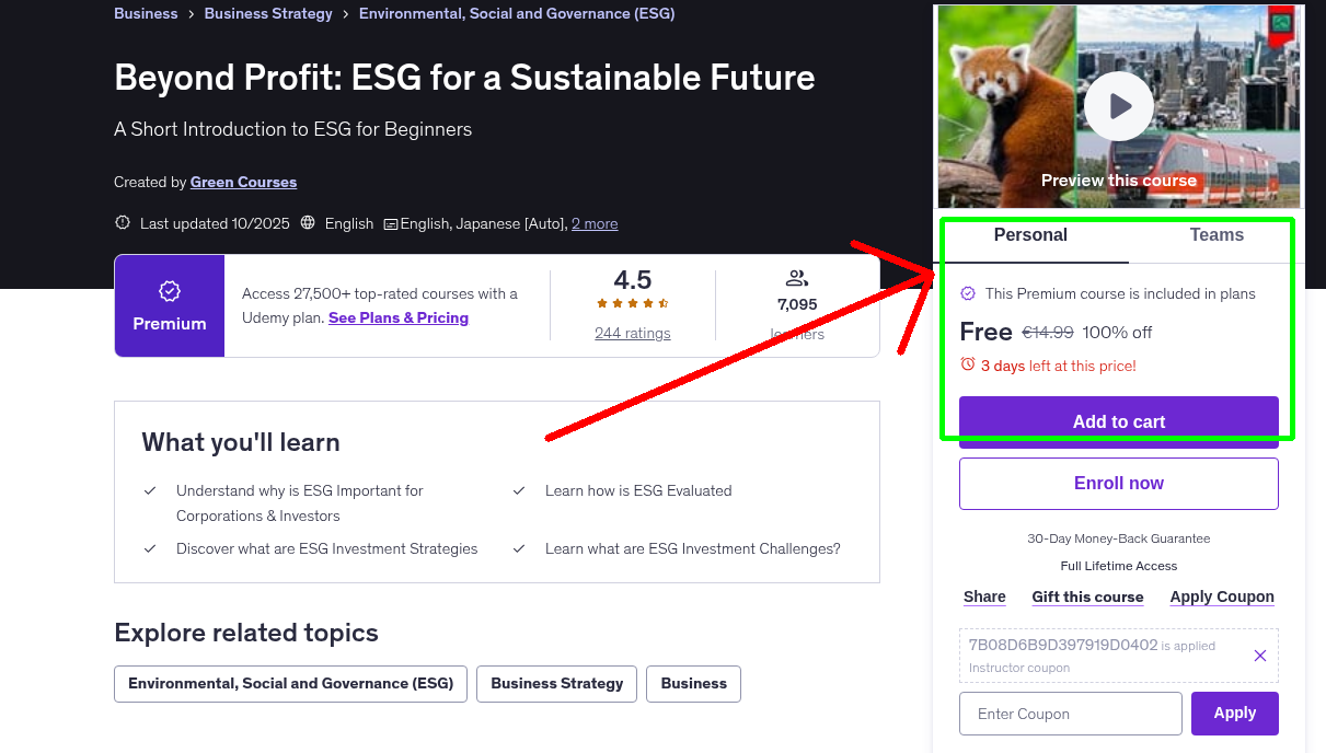 Beyond Profit: ESG for a Sustainable Future