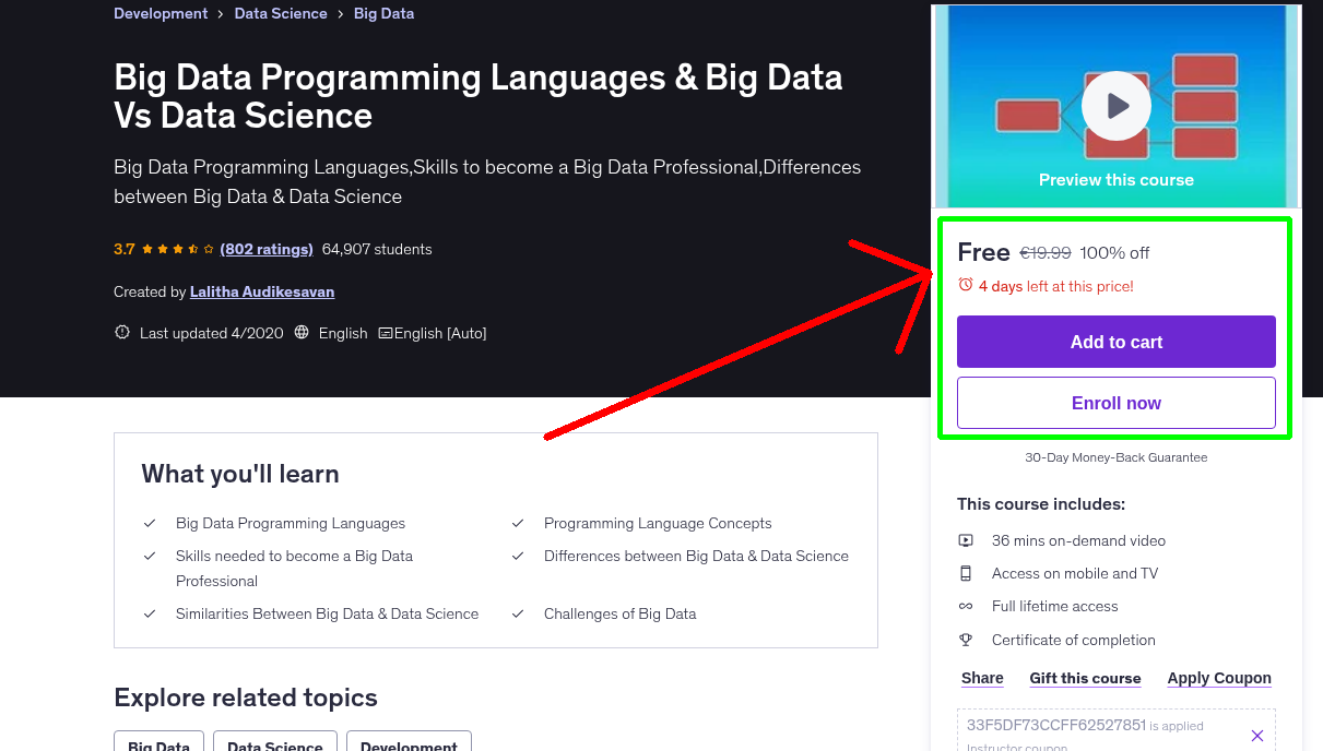 Big Data Programming Languages & Big Data Vs Data Science