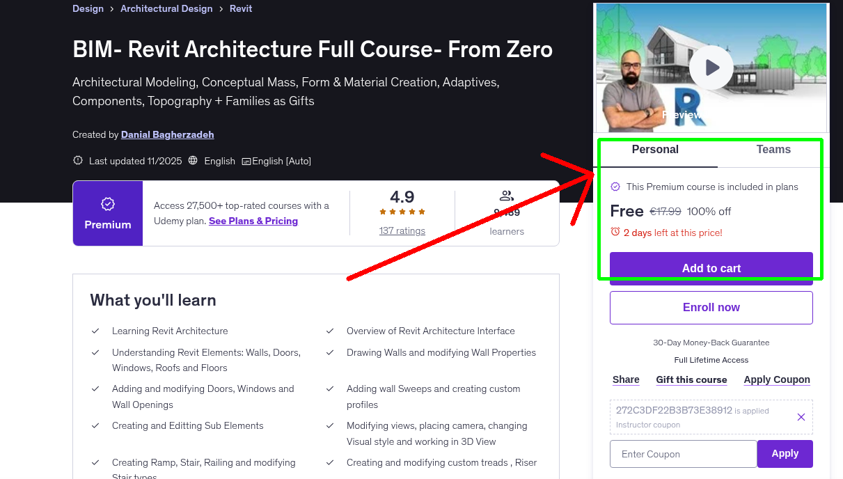 BIM- Revit Architecture Full Course- From Zero