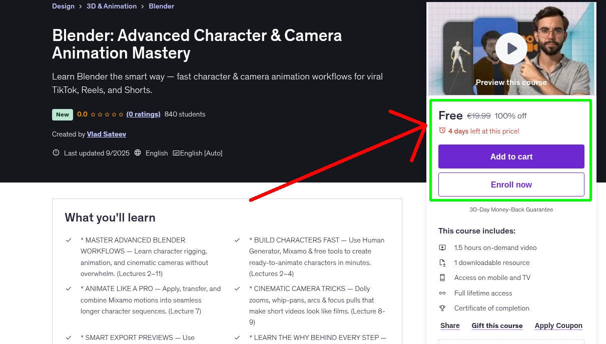 Blender: Advanced Character & Camera Animation Mastery