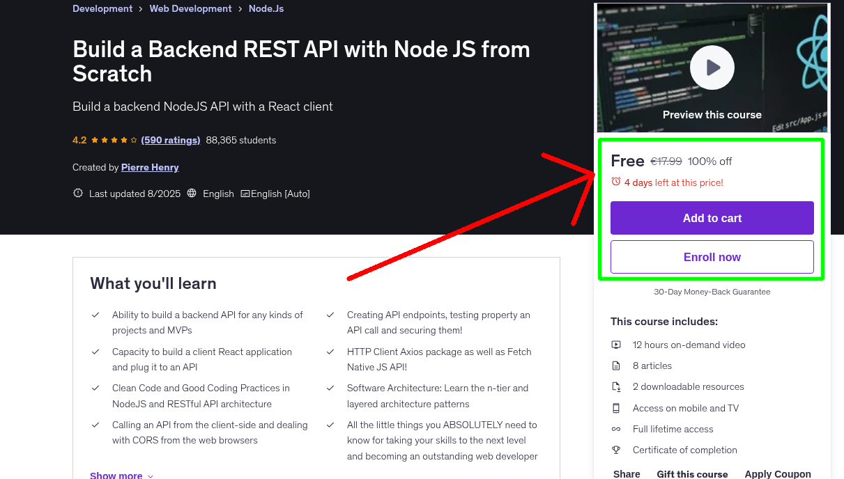 Build a Backend REST API with Node JS from Scratch