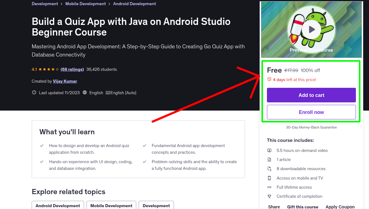 Build a Quiz App with Java on Android Studio Beginner Course