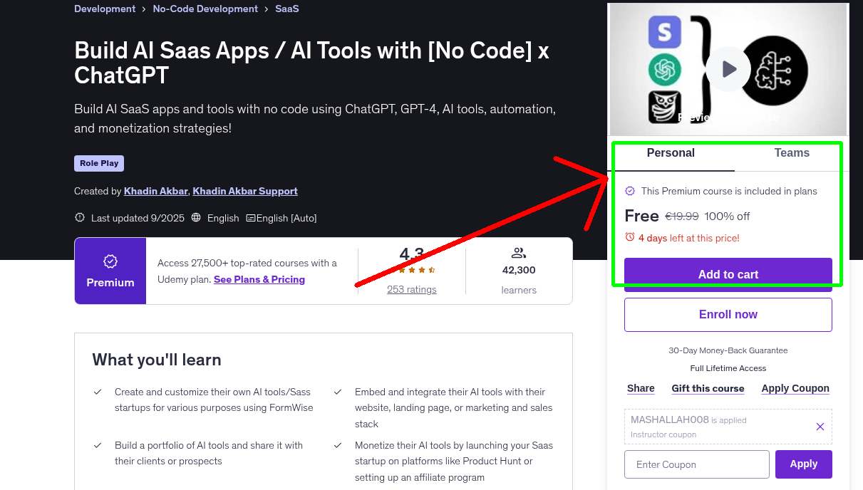 Build AI Saas Apps / AI Tools with [No Code] x ChatGPT