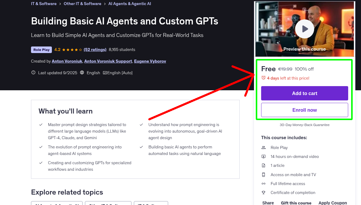Building Basic AI Agents and Custom GPTs