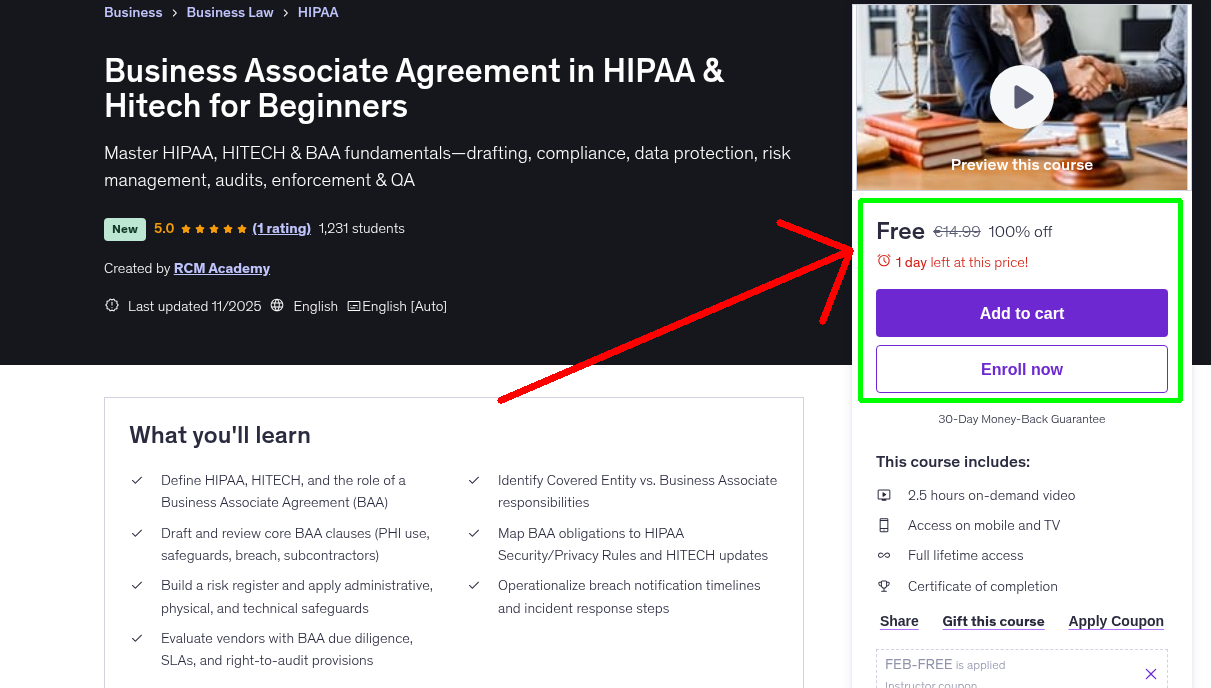 Business Associate Agreement in HIPAA & Hitech for Beginners