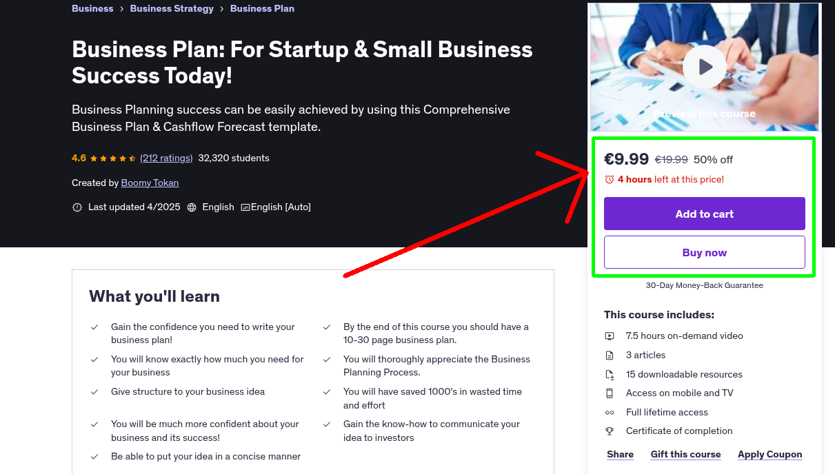 Business Plan: For Startup & Small Business Success Today!